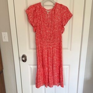 Rebecca Taylor Flutter Sleeve Dress